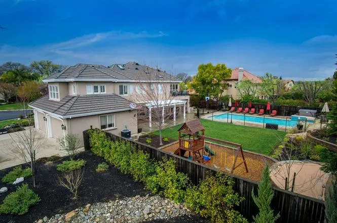 Renovated side yard